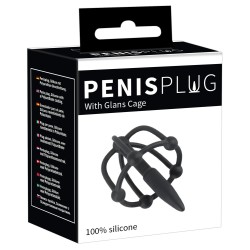 Penis Plug with Glans Cage