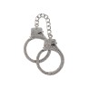 Taboom Bondage Essentials Diamond Wrist Cuffs Silver