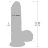 Realistic Dildo Liquid Silicone 20 cm