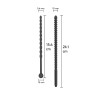 Ribbed Penis Dilator Set 2 pcs