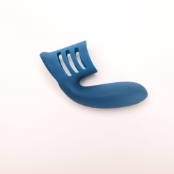 Velvet Touch pierścień wibrujący ładowany usb niebieski