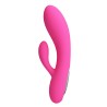 Party Up wibrator slikonowy typ króliczek ładowany usb kolor różowy Clare