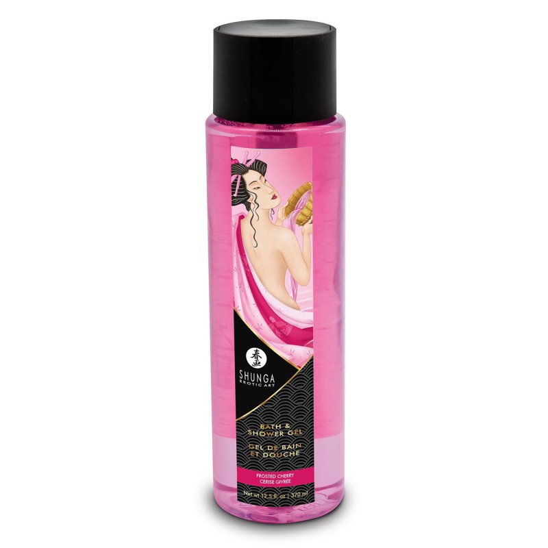 Shunga bath & shower gel frosted cherry