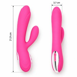 Velvet Touch wibrator silikonowy typ króliczek ładowany usb różowy