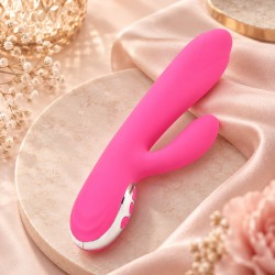 Velvet Touch wibrator silikonowy typ króliczek ładowany usb różowy