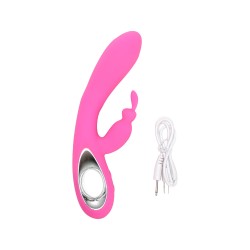 Velvet Touch wibrator silikonowy typ króliczek ładowany usb różowy