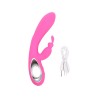 Velvet Touch wibrator silikonowy typ króliczek ładowany usb różowy