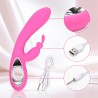Velvet Touch wibrator silikonowy typ króliczek ładowany usb różowy