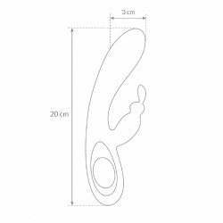 Velvet Touch wibrator silikonowy typ króliczek ładowany usb różowy