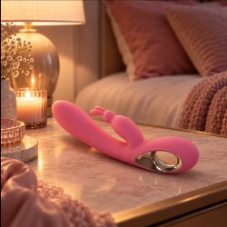 Velvet Touch wibrator silikonowy typ króliczek ładowany usb różowy