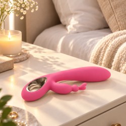 Velvet Touch wibrator silikonowy typ króliczek ładowany usb różowy
