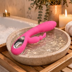 Velvet Touch wibrator silikonowy typ króliczek ładowany usb różowy