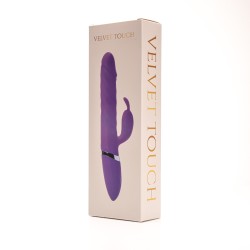 Velvet Touch wibrator silikonowy typ króliczek ładowany usb fioletowy