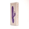 Velvet Touch wibrator silikonowy typ króliczek ładowany usb fioletowy