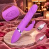 Velvet Touch wibrator silikonowy typ króliczek ładowany usb fioletowy