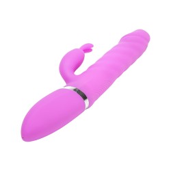 Velvet Touch wibrator silikonowy typ króliczek ładowany usb fioletowy