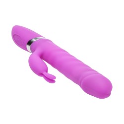 Velvet Touch wibrator silikonowy typ króliczek ładowany usb fioletowy