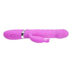 Velvet Touch wibrator silikonowy typ króliczek ładowany usb fioletowy