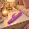 Velvet Touch wibrator silikonowy typ króliczek ładowany usb fioletowy
