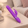 Velvet Touch wibrator silikonowy typ króliczek ładowany usb fioletowy