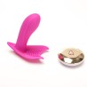 Velvet Touch stymulator łechtaczki sterowany bezprzewodowo ładowany usb fioletowy