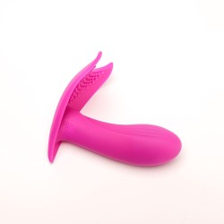 Velvet Touch stymulator łechtaczki sterowany bezprzewodowo ładowany usb fioletowy