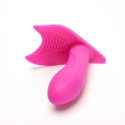 Velvet Touch stymulator łechtaczki sterowany bezprzewodowo ładowany usb fioletowy