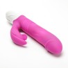 Velvet Touch wibrator silikonowy typ króliczek ładowany usb fioletowy