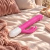 Velvet Touch wibrator silikonowy typ króliczek ładowany usb fioletowy