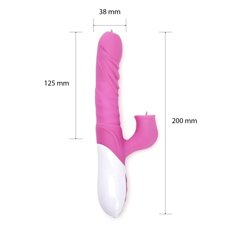 Velvet Touch wibrator silikonowy typ króliczek ładowany usb fioletowy