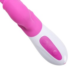 Velvet Touch wibrator silikonowy typ króliczek ładowany usb fioletowy
