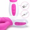 Velvet Touch wibrator silikonowy typ króliczek ładowany usb fioletowy