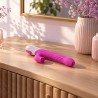 Velvet Touch wibrator silikonowy typ króliczek ładowany usb fioletowy