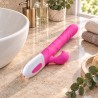 Velvet Touch wibrator silikonowy typ króliczek ładowany usb fioletowy