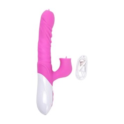 Velvet Touch wibrator silikonowy typ króliczek ładowany usb fioletowy