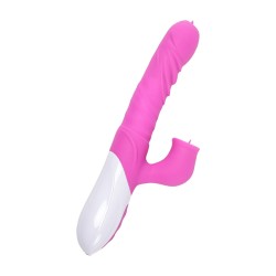 Velvet Touch wibrator silikonowy typ króliczek ładowany usb fioletowy