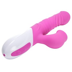 Velvet Touch wibrator silikonowy typ króliczek ładowany usb fioletowy