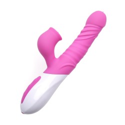Velvet Touch wibrator silikonowy typ króliczek ładowany usb fioletowy