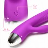 Velvet Touch wibrator silikonowy typ króliczek ładowany usb fioletowy