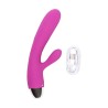 Velvet Touch wibrator silikonowy typ króliczek ładowany usb fioletowy