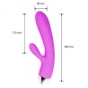 Velvet Touch wibrator silikonowy typ króliczek ładowany usb fioletowy