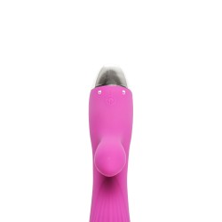 Velvet Touch wibrator silikonowy typ króliczek ładowany usb fioletowy