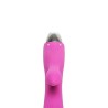 Velvet Touch wibrator silikonowy typ króliczek ładowany usb fioletowy