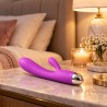 Velvet Touch wibrator silikonowy typ króliczek ładowany usb fioletowy