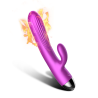 Velvet Touch wibrator silikonowy typ króliczek ładowany usb fioletowy