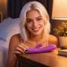 Velvet Touch wibrator silikonowy typ króliczek ładowany usb fioletowy