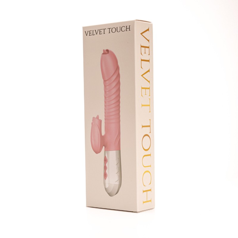 Velvet Touch wibrator silikonowy typ króliczek ładowany usb różowy