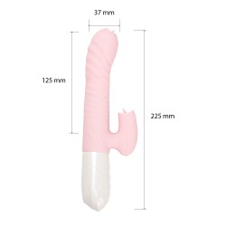 Velvet Touch wibrator silikonowy typ króliczek ładowany usb różowy