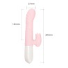 Velvet Touch wibrator silikonowy typ króliczek ładowany usb różowy