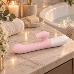 Velvet Touch wibrator silikonowy typ króliczek ładowany usb różowy